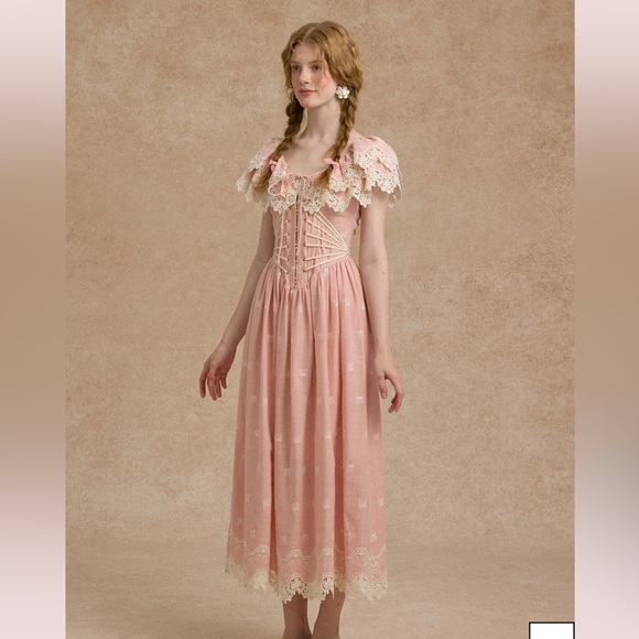 Lacemade Pink Champagne Corset Dress - Picture 6 of 9